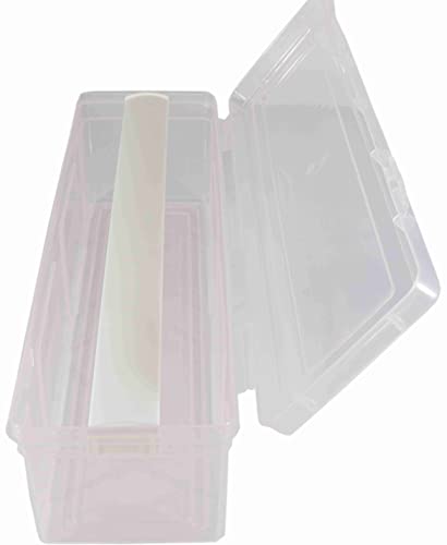 Multipurpose Plastic Storage Box with 1 Adjustable Rods l Storing Box For Bangles, Chuda, Kada, Watches, Scrunchies I (Transparent_1-Rod) - color: Transparent_1-Rod