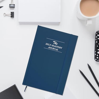 Self-Mastery Journal for Men - 182 Days Daily Reflection Notebook – Mental Health Journal, Anxiety & Guided Journal for Women & Men, Meditation & Mood Log, Blue