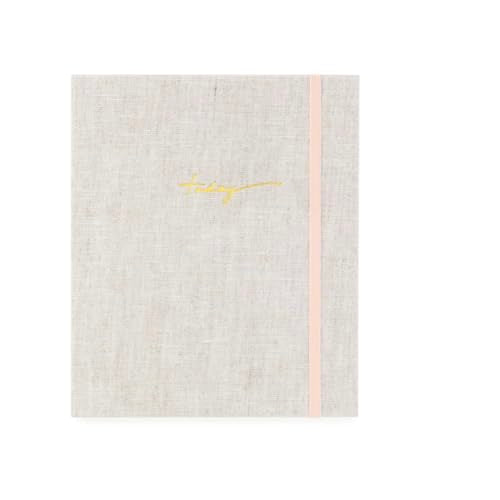 Sugar Paper Mindful Journal, Daily Guided Mindfulness Journal with Prompts for Women & Men, 5 Minute Journal for Self Care, Self Compassion, Gratitude & Reflection, 7" x 8", Breathing Room Flax - color: Flax, size: Mindful Journal