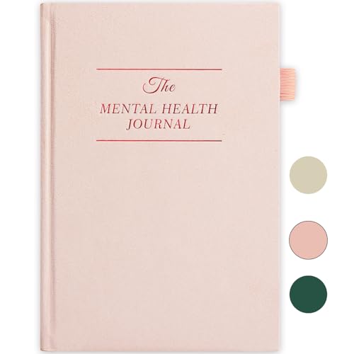 5 MINUTES A DAY Mental Health Journal, Anxiety & Guided Journal for Women, 91 Days Self Care Journal to Practice Positive Thinking, ADHD Planner with Mood Tracker (A5 Size)-Pink (5-Mentalhealth-Pink) - color: Pink