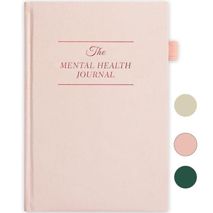 5 MINUTES A DAY Mental Health Journal, Anxiety & Guided Journal for Women, 91 Days Self Care Journal to Practice Positive Thinking, ADHD Planner with Mood Tracker (A5 Size)-Pink (5-Mentalhealth-Pink) - color: Pink