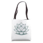 Floral Lotus Spiritual Yoga Meditation Mindfulness & Pilates Tote Bag