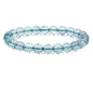 Keleny Gem Semi Precious Gemstones 8mm Natural Quartzite Stone Round Beads Crystal Stretch Bracelet 7 Inch Unisex - color: AAA Grade Green Clear Fluorite