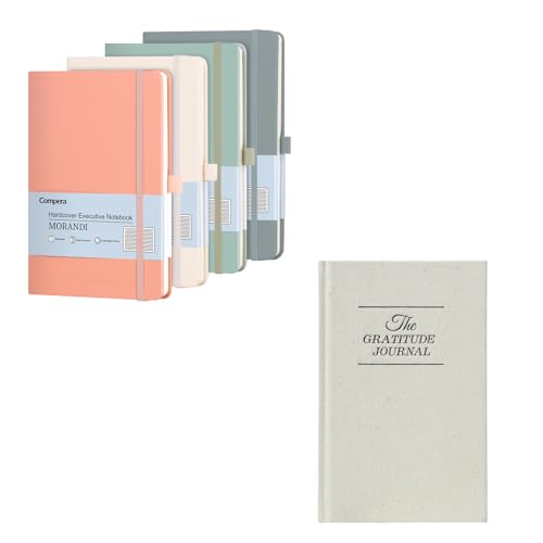 Comix 4 Pack Lined Journal Notebooks and Gratitude Journal for Women Men