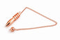 4 Ring Copper Metal Egyptian Healing Reiki Dowsing Metaphysical Pendulum. - color: 7 Ring
