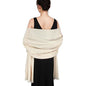 Pashmina shawls and wraps for Evening Dresses Scarf for Women Winter Shawl Wraps for Women Weedings - color: Cream