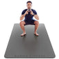 Large Exercise Mat – Extra Thick 10mm Workout Mat (72"x32") – Non-Slip TPE Yoga Mat for Women & Men – Pilates, HIIT, Fitness & Home Gym Mat – Includes Free Carry Bag - color: Grey