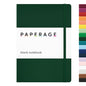 PAPERAGE Blank Journal Notebook, (Dark Green), 160 Pages, Medium 5.6 in x 8 in - 100 GSM Thick Paper – Hardcover Journaling Notebook for Work, School, Note Taking or Sketching - color: Dark Green, style: D. Blank