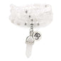 Natural Japa Mala 108 Beads Bracelet Necklace Meditation Accessories with om Chram and Reiki Quartz Hexagonal Prism Pendant - style: White Jade