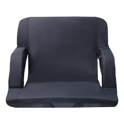 Stadium Seats for Bleacher Chairs (Black, Wide-22.5"-1 Pack) | Back Support, Cushion - size: Wide-22.5"-1 Pack