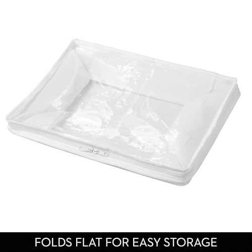 iDesign Fabric Storage Bags with Zipper, Medium, Set of 2, 16" x 12" x 8" - color: Standard