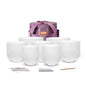 TOPFUND 6-12 inch 432Hz Chakra Set of 7 Crystal Singing Bowls with Heavy Duty Carrying Case and Singing Bowl Mallets - color: 432Hz Set of 7 Bowls, size: 6-12 inch