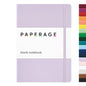 PAPERAGE Blank Journal Notebook, (Lavender), 160 Pages, Medium 5.6 in x 8 in - 100 GSM Thick Paper – Hardcover Journaling Notebook for Work, School, Note Taking or Sketching - color: Lavender, style: D. Blank