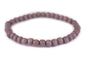 Wood Bead Bracelet - color: Brown, size: Small Beads