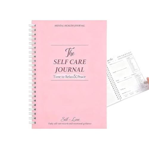 Wellness Journal - Personal Smooth Writing Guide, Prompt Notebook Planner | Guided Reflection, Inspires Positivity, Self Care Book, Ideal For Productivity, Gratitude, Meditation, 21x4.8cm