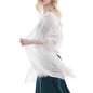 RIIQIICHY Scarf for Women Lightweight Solid Color Long Fashion Gauze Scarves Shawl Wrap - color: White
