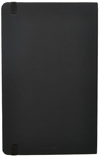Amazon Basics Classic Grid Notebook for Writing and Note Taking, Hardcover, Graph Ruled, 240 Pages, 5" x 8.25", Black - size: 1 Pack, style: Grid