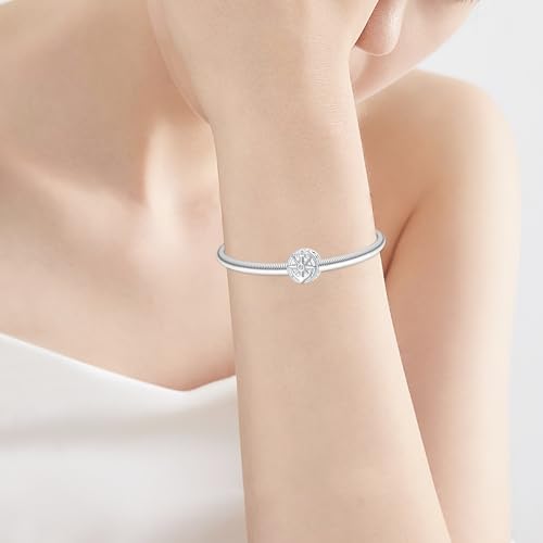 Prayer Cross Elephant Airplane Suitcase Charm 925 Sterling Silver Charms fits for Bracelets Necklace Pendant Bead Charms Jewelry Gift for Women Family - color: Anchor Charm