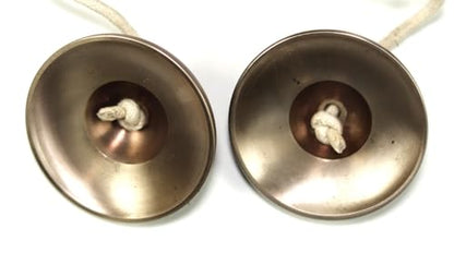 Tibetan Manjeera Tingsha Meditation Bell, Chime Bells, Cymbals, Buddhist Meditation, Yoga Bell Chimes small, auspicious symbol (Manjeera-04) - size: Manjeera-04
