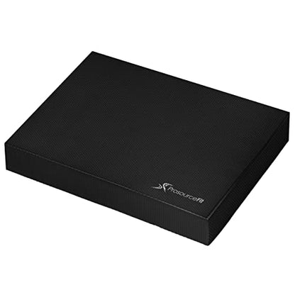 ProsourceFit Exercise Balance Pad, Non-Slip Cushioned Foam Mat & Knee Pad for Fitness and Stability Training, Yoga, Physical Therapy - color: Black, size: L - (15.5" x 12.75") (Pack of 8)