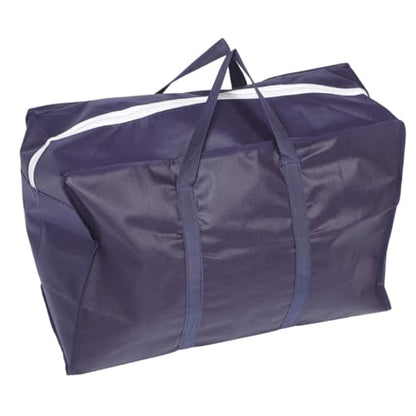 Totority 3pcs Luggage Storage Bag Large Capacity Non-Woven Organizer for Comforters Clothes Quilts and Bedding Travel-Friendly Strong Handles for Moving and Outdoor Camping Small