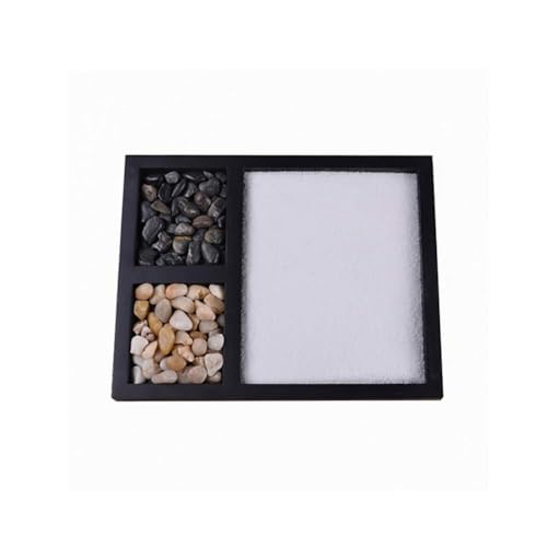TOPINCN Desktop Meditation Yoga Zen Garden Kit Japanese Tabletop Rock Sand Chakra Shrine Altar Japanese Zen Decor Home Office Desk Zen Gifts for Women Man