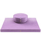Mindful Modern Meditation Cushion and Zabuton Mat Bundle - Premium Luxury Velvet Meditation Cushion Set for Yoga - Buckwheat Zafu Floor Pillow and Rectangular Mat - Dusty Violet Color