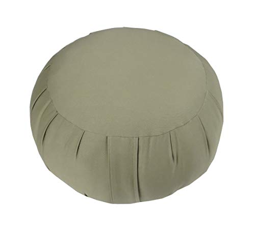 Kapok Zafu, Zabuton and Support Meditation Cushion Set (3pc) - color: Sand