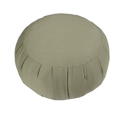 Kapok Zafu, Zabuton and Support Meditation Cushion Set (3pc) - color: Sand