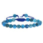 ANAYA AGATE Energy Protection Crystal Handmade Adjustable Bead Bracelet Perfect for Men, Women’s Christmas Gift - Gemstone Healing Stretch Bracelet Pulsera Para Hombre Mujer Stocking Stuffer - color: Apatite
