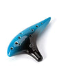 “Ocean Notes” 12 Hole Sweet Potato Ocarina Graceful Shape Pottery Ocarina in Alto C - style: Night Blue