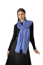 Jeelow Solid Color Scarf Wrap Shawl for Women Men – Soft Lightweight Head Scarf, All Season, Travel Beach Office Daily Wear - color: Azure Navy