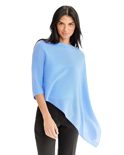 Womens 100% Cashmere Dress Topper - Cashmere Poncho Wrap