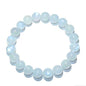 Natural Handmade Healing Chakra Bracelet - color: 12mm-Blue Moonstone-FOR 8-8.7 INCH WRIST