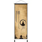 Chinese Scroll Painting Ancient Zen Wall Hanging Painting Retro Wall Decoration for Living Room Bedroom Office Home Accessory