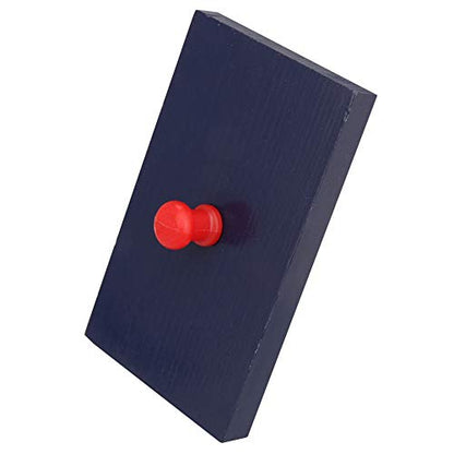 2PCS Rhythm Band Instrument Wooden Sand Board Percussion Wooden Sand Block Blue
