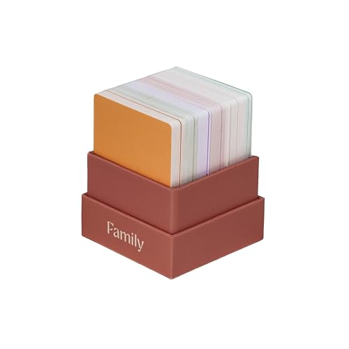 Gratitude Gifted Family Conversation Card Game with Brown 5-Minute Guided Gratitude Journal for Men & Women