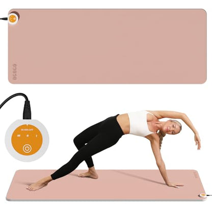 Heating yoga mat, warm yoga pad, more comfortable fitness mat in winter, yoga and meditation bio-mat