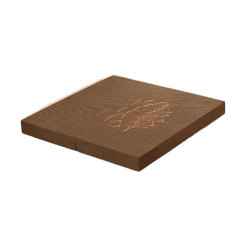 predolo Cushion for Meditation 60 X 60 Cm Foldable Seating Pad for Yoga, Brown