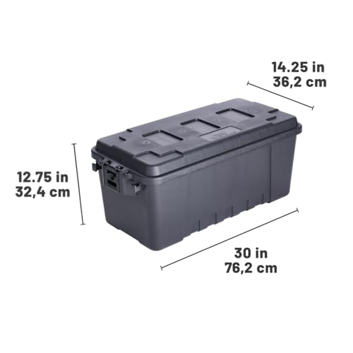 Plano Storage Trunks - color: Charcoal, style: Medium - 3 pack