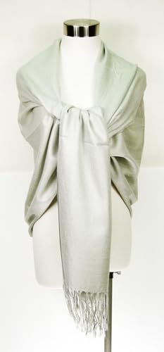 Tapp Collections™ Premium Pashmina Shawl Wrap Scarf - color: Light Grey