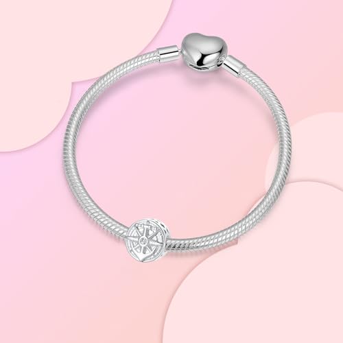 Prayer Cross Elephant Airplane Suitcase Charm 925 Sterling Silver Charms fits for Bracelets Necklace Pendant Bead Charms Jewelry Gift for Women Family - color: Anchor Charm
