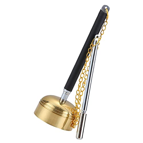 Temple Supplies Meditation Bell Meditation Cushion Brass Call Bell Dinner Bell Desk Topper Classroom Bell Handbell Instrument Handheld Bell The Bell Metal Nurse Desktop(1pcs) - color: 1pcs