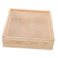 ULTECHNOVO Acrylic Decorative Storage Box Wooden Jewelry Storage Case Compact Multi-functional Box for Home
