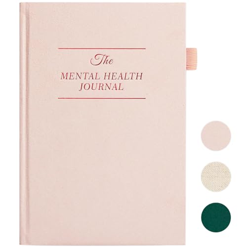 Mental Health Journal for Women and Men - Anxiety & Guided Journal with Mood & Habit Tracker - Take 5 Minuets Everyday - 91 Days Self Care Journal with Prompts, Pink - color: Pink