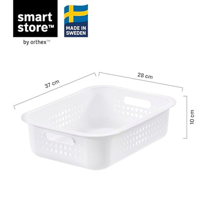 SmartStore - Basket Recycled Storage Box 10-6 Litres - Taupe Colour
