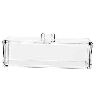 Transparent Storage Box for Jewelry Candy Makeup Versatile Home Organizer Sturdy Design for Desk and Table Use Keeps Items Neat and Tidy