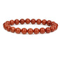 Keleny Gem Semi Precious Gemstones 8mm Natural Stone Round Beads Crystal Stretch Bracelets 7 Inch Unisex - color: 8mm A Grade Red Jasper