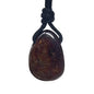 Luck Strings Garnet pendant necklace Spiritual jewelry men women Meditation Balance Grounding gemstone necklace