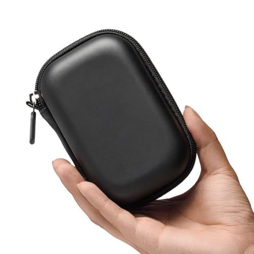 Slimly Portable Organizers Bag 14x10x4cm Storage Box Holder with Shockproof Fabric Pouches Travel Friendly Portable Bag
